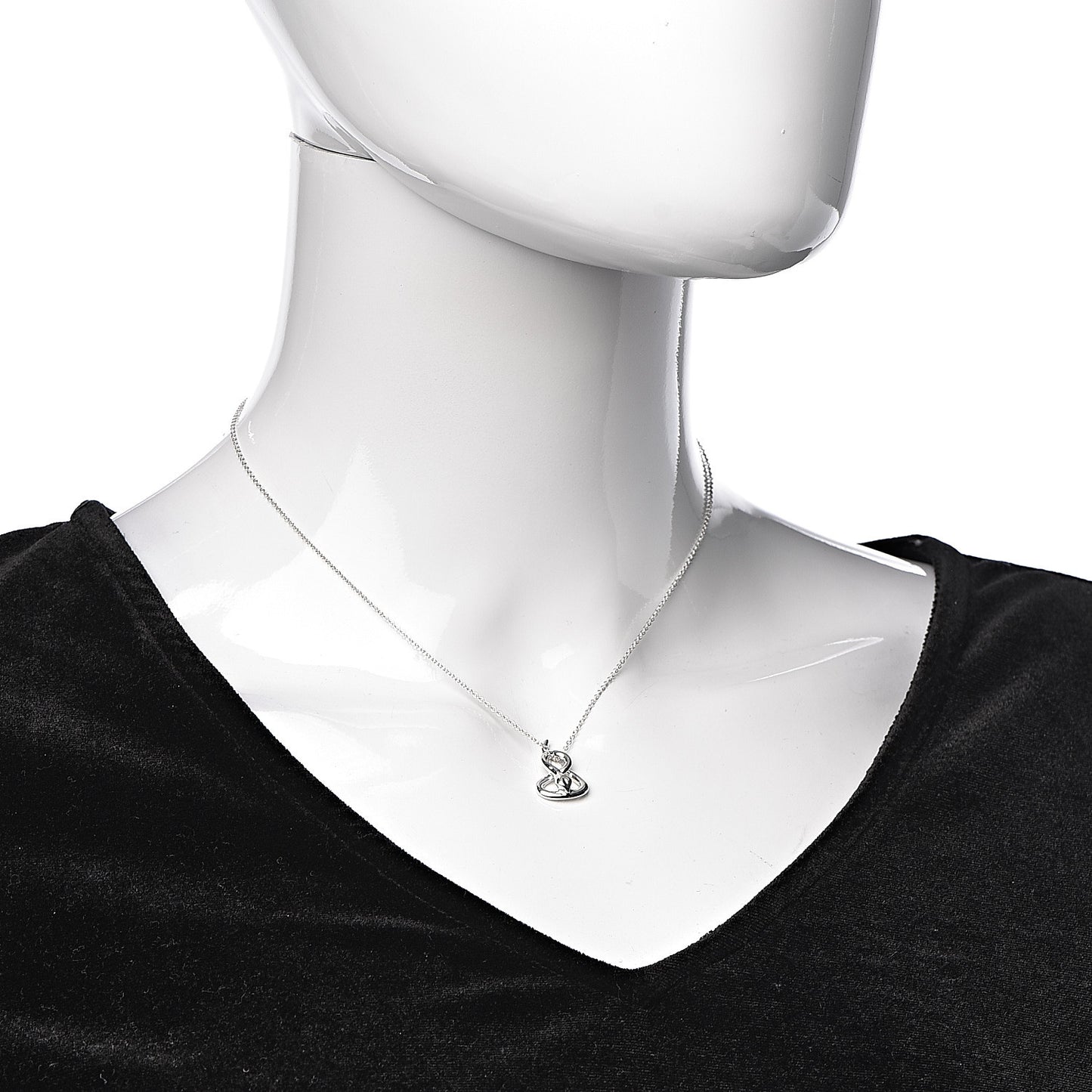 Sterling Silver Elsa Peretti Snake Pendant Necklace