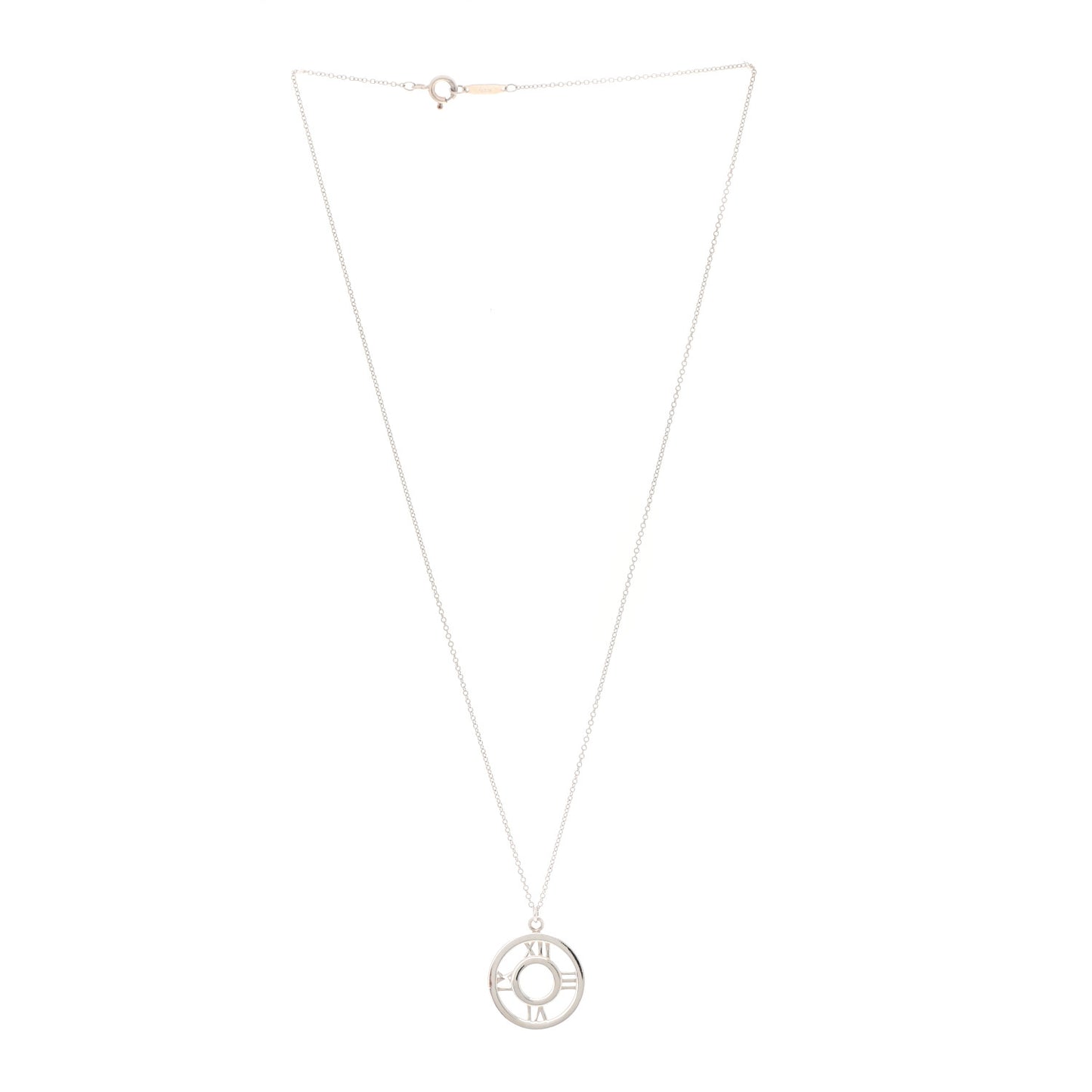 Sterling Silver Medium Atlas Open Pendant Necklace