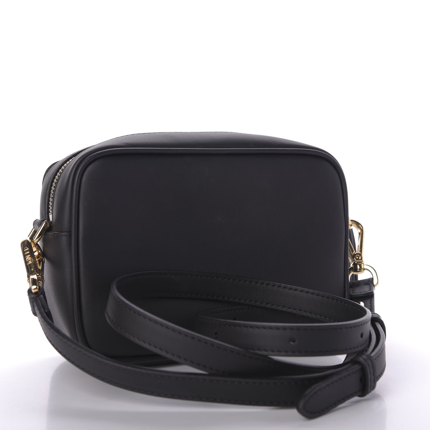 Fendi Vitello Century FF 1974 Embossed Mini Camera Case Black 3 of 10