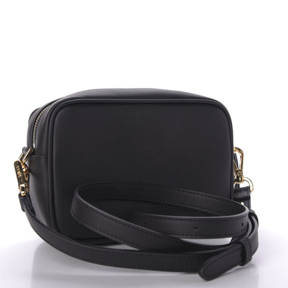 Fendi Vitello Century FF 1974 Embossed Mini Camera Case Black 3 of 10