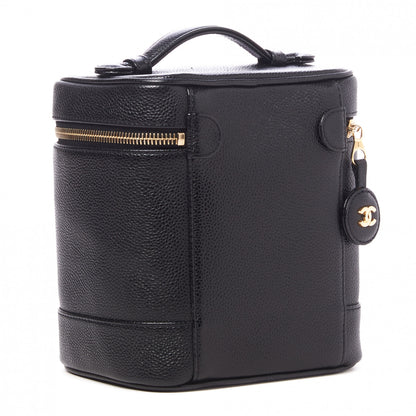 Chanel Caviar Cosmetic Vanity Bag Black 2 of 9