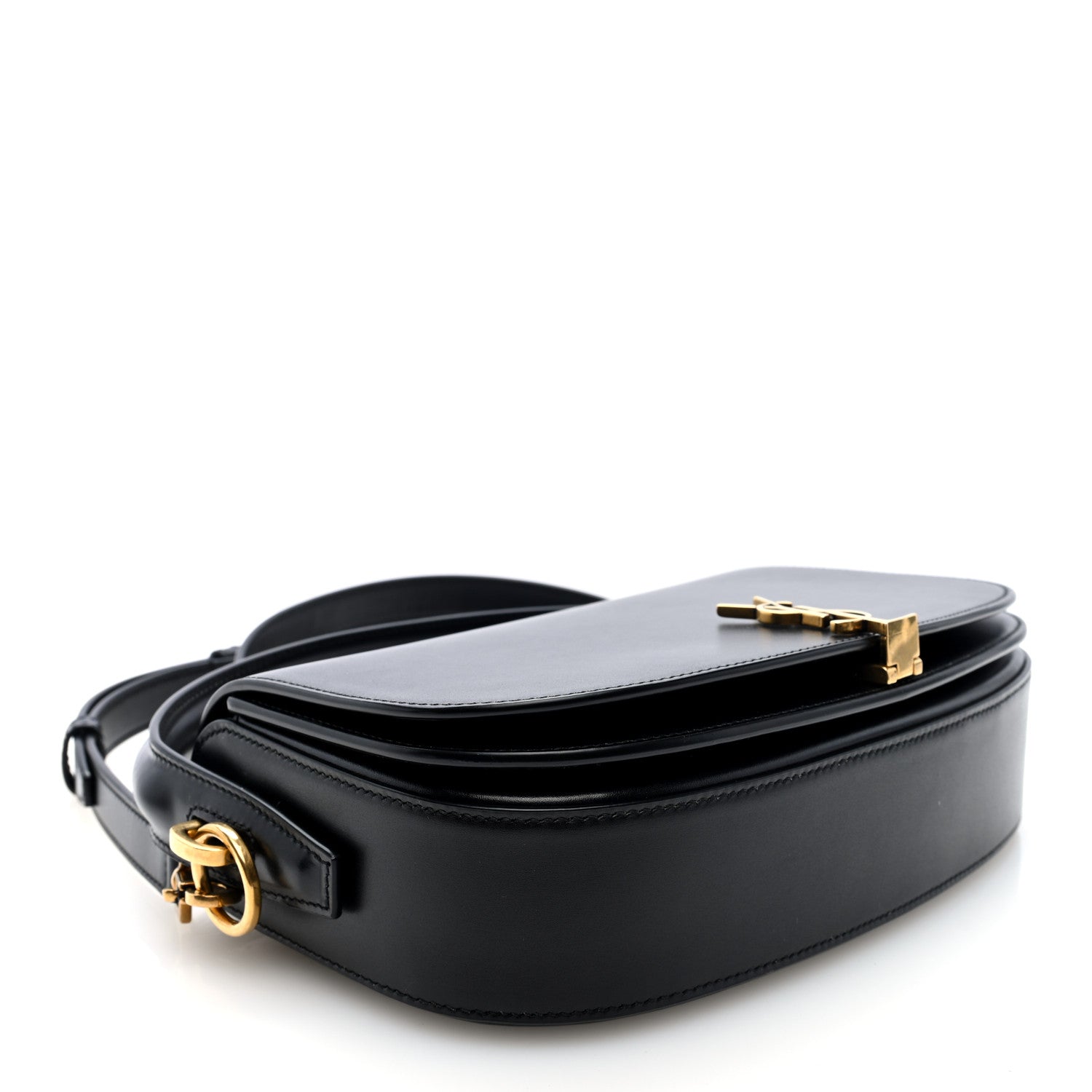 Saint Laurent Box Calfskin Voltaire Top Handle Crossbody Bag Black 4 of 9