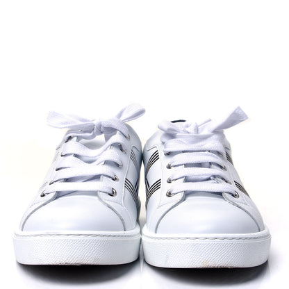 Hermes Calfskin Womens Avantage Sneakers 39 White Marine 2 of 10