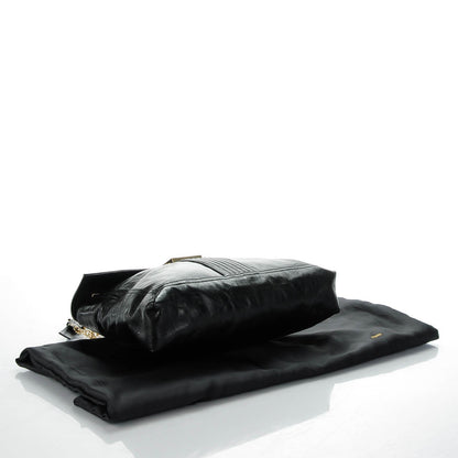 Fendi Vitello Acqua Maxi Baguette Shoulder Bag Black 4 of 8