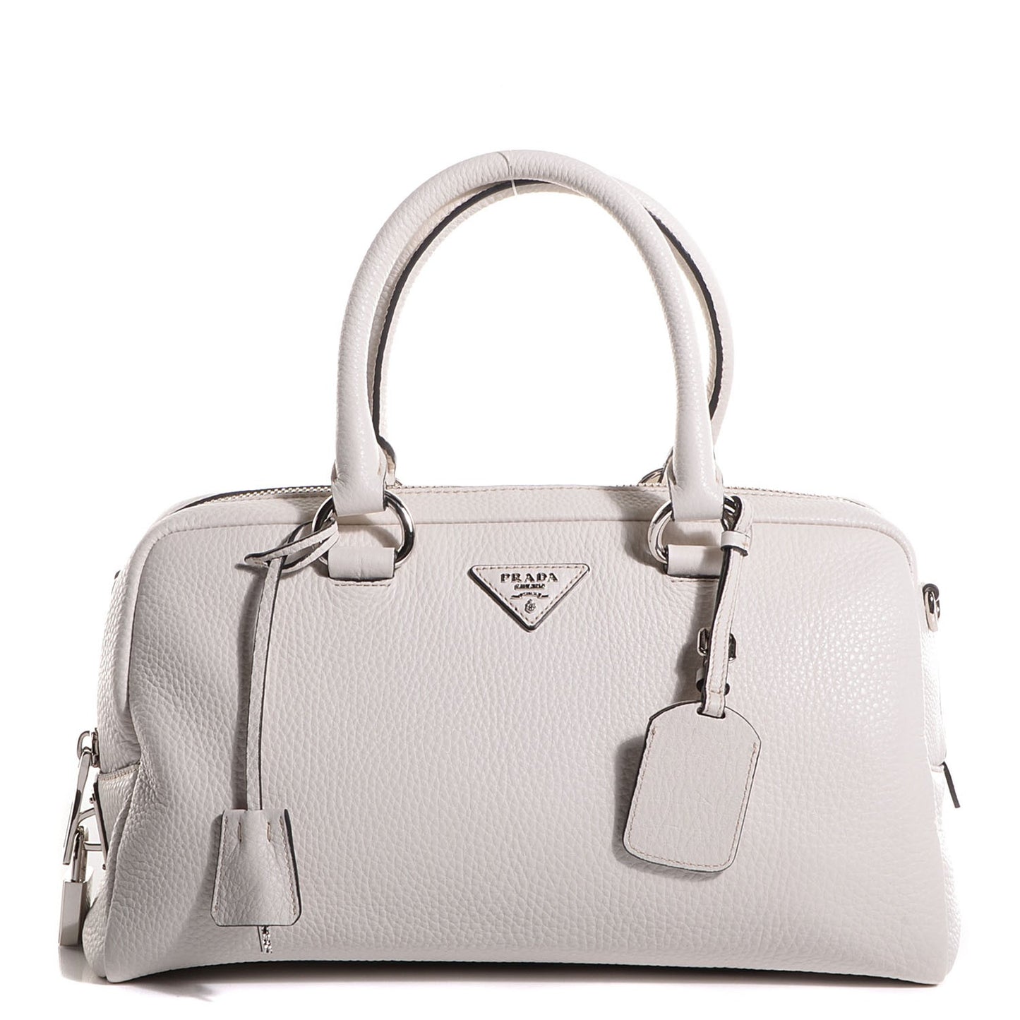 Vitello Daino Top Handle Bag Talco
