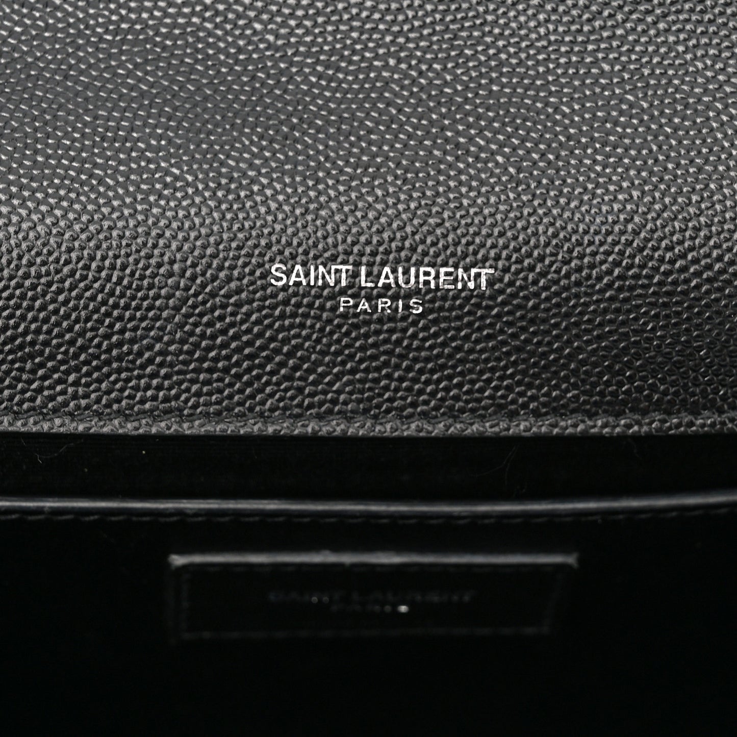 Grain De Poudre Medium Classic Monogram Kate Satchel Black