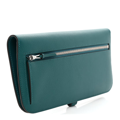 Hermes Evercolor Dogon Recto Verso Wallet Vert Bosphore 2 of 8