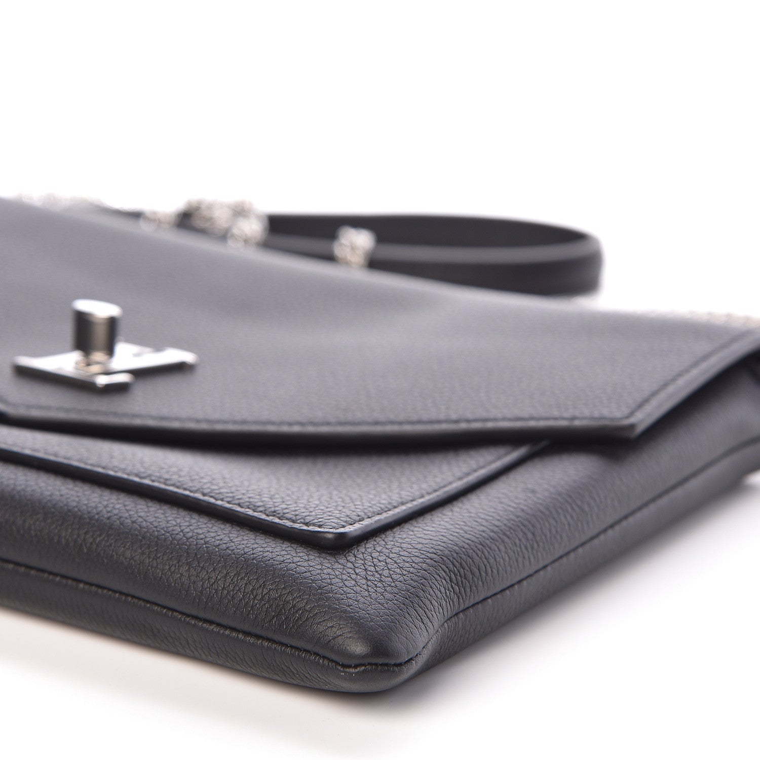 Louis Vuitton Soft Calfskin My Lockme Pochette Black 9 of 10