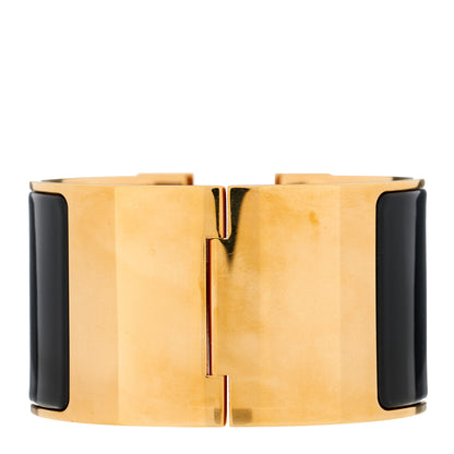 Hermes Enamel Extra Wide Clic Clac H Bracelet PM Black 4 of 6