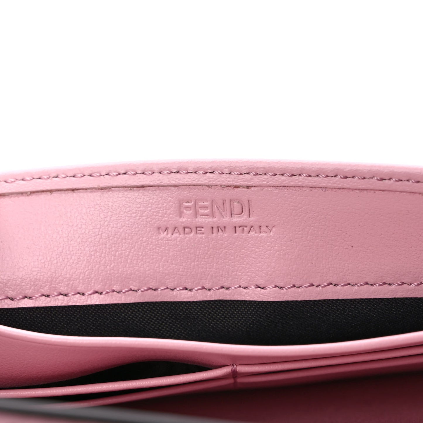 Vitello King Tamponato Logo Embossed Continental Wallet Rosa Acquerello