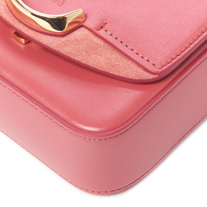 Chloe Shiny Calfskin Suede Mini C Double Carry Scarlet Pink 4 of 7