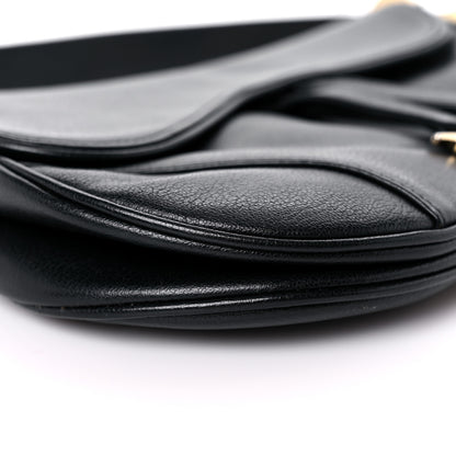 Christian Dior Shiny Goatskin Saddle Bag Black 7 of 15