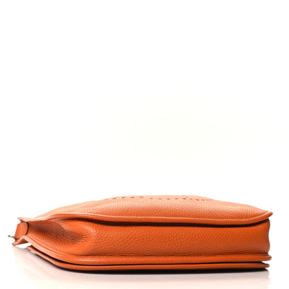 Hermes Taurillon Clemence Evelyne II PM Orange 4 of 12