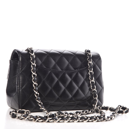 Chanel Lambskin Quilted Mini Rectangular Flap Black 3 of 9