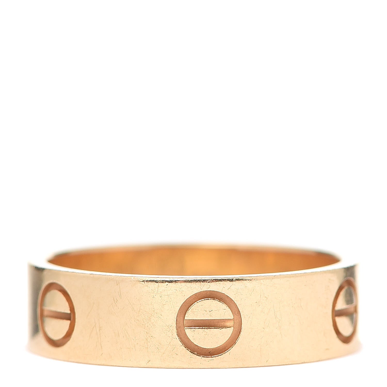 Cartier 18K Yellow Gold 5.5mm LOVE Ring 56 7.5 3 of 8