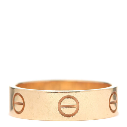 Cartier 18K Yellow Gold 5.5mm LOVE Ring 56 7.5 3 of 8