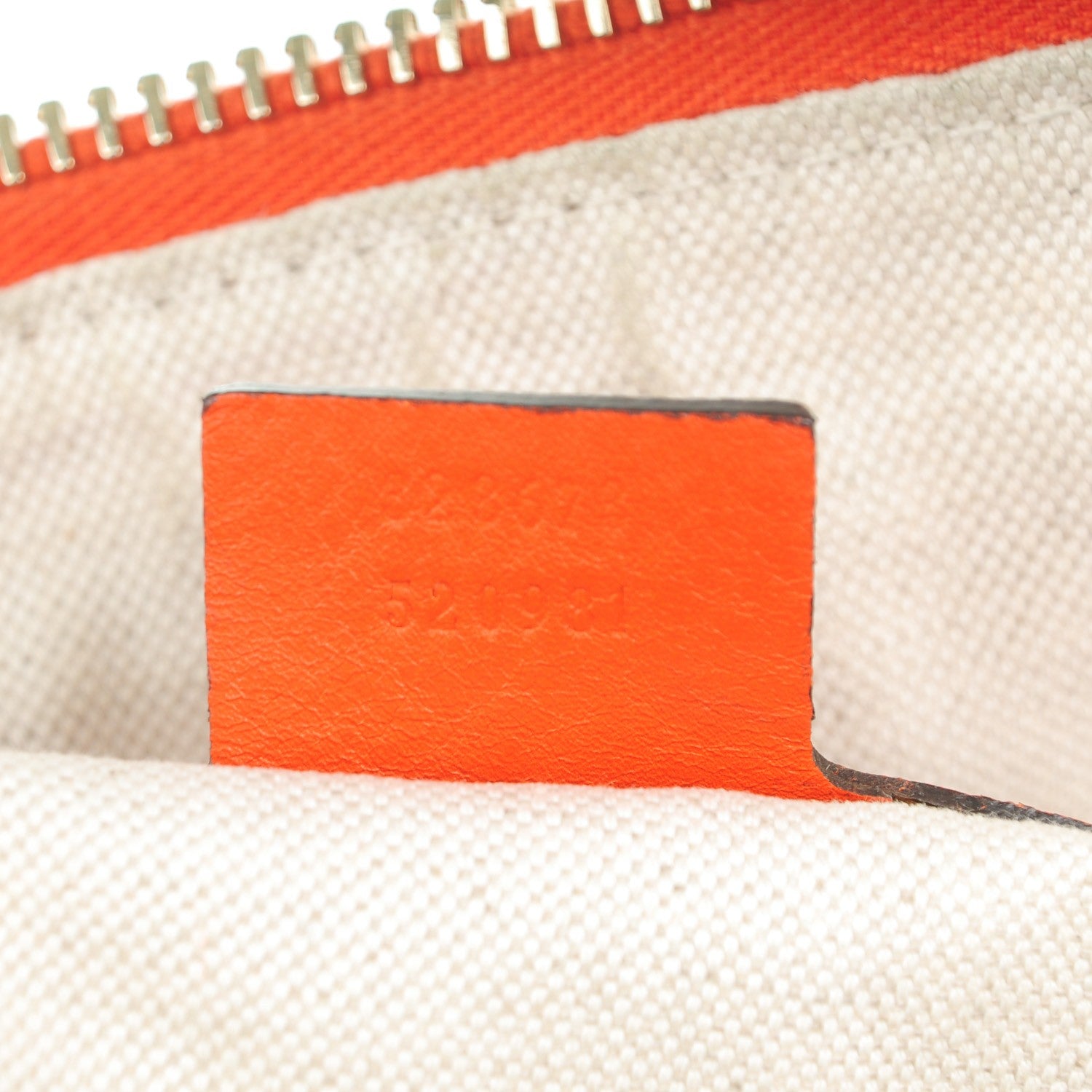 Gucci Guccissima Medium Bree Shoulder Bag Sun Orange 7 of 9