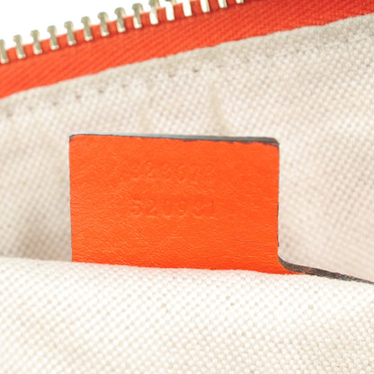Gucci Guccissima Medium Bree Shoulder Bag Sun Orange 7 of 9