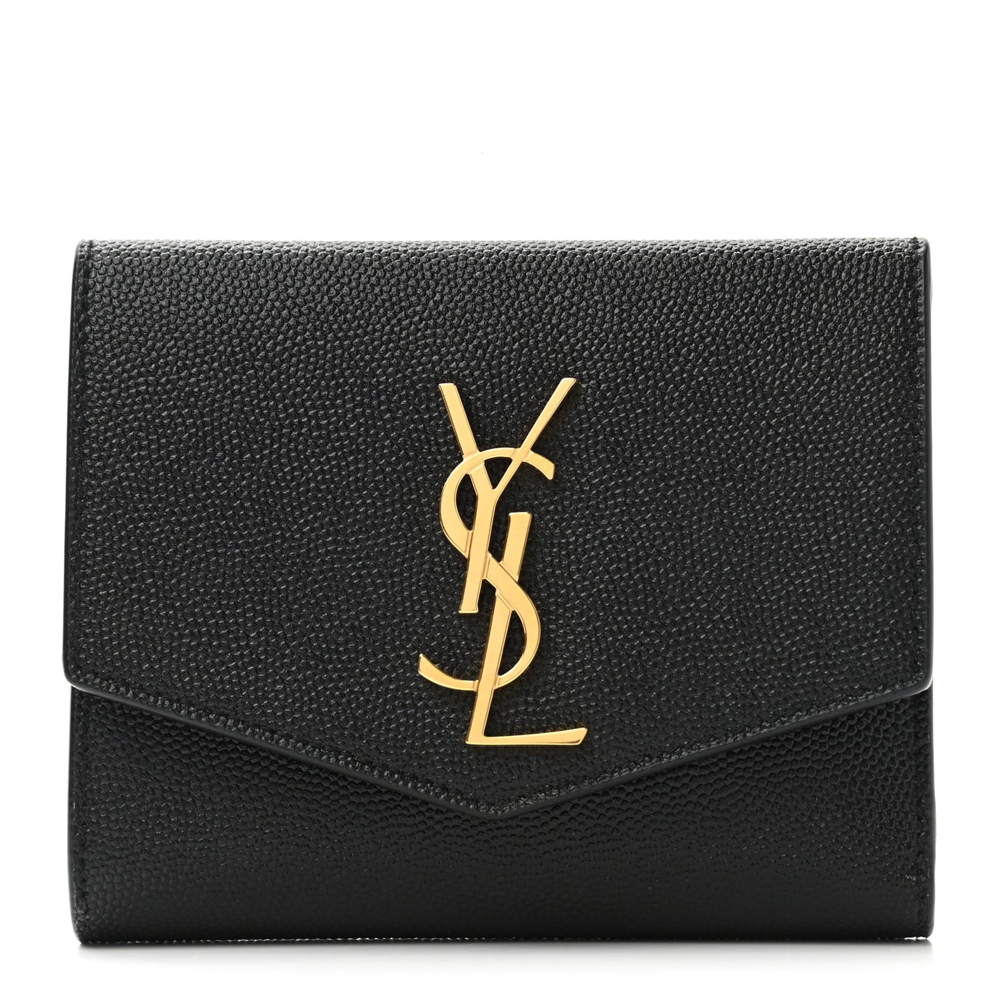 Grain De Poudre Monogram Bi-Fold Wallet Black