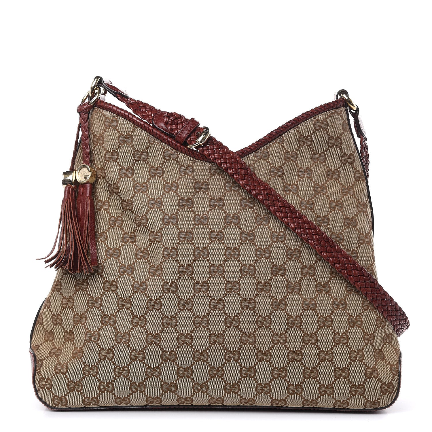 Gucci Monogram Medium Marrakech Hobo Red 1 of 11