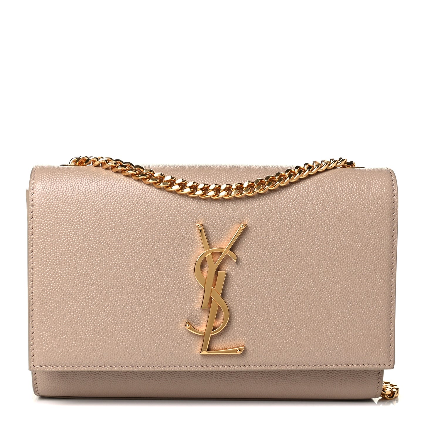 Grain De Poudre Small Monogram Kate Satchel Dark Beige