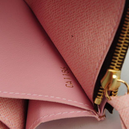 Louis Vuitton Damier Ebene Caissa Wallet Rose Ballerine 6 of 7