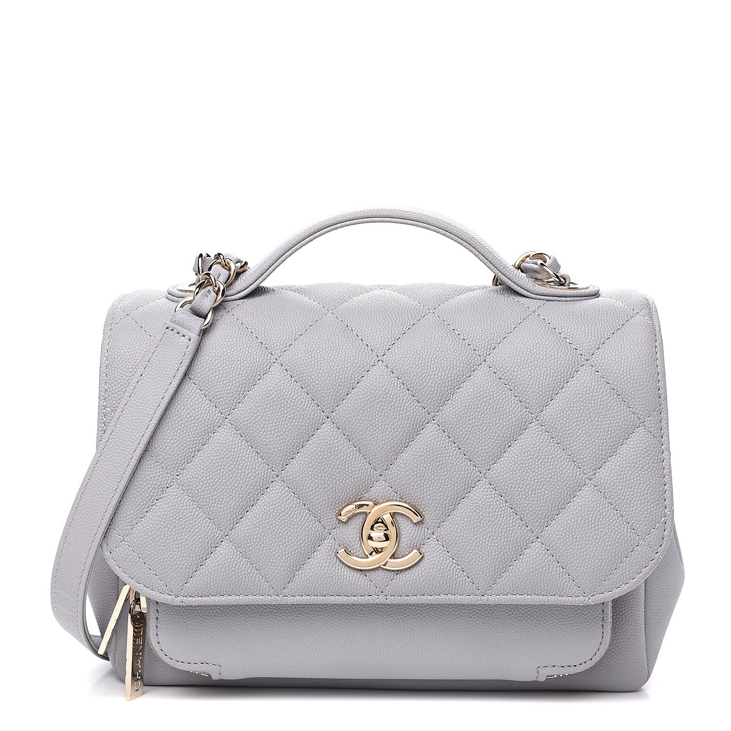 Chanel Caviar Quilted Medium Business Affinity Flap Grey 1 of 8
