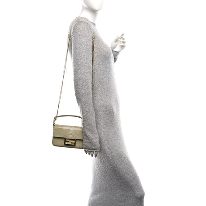 Fendi Stingray Mini Baguette Sage Green 2 of 10