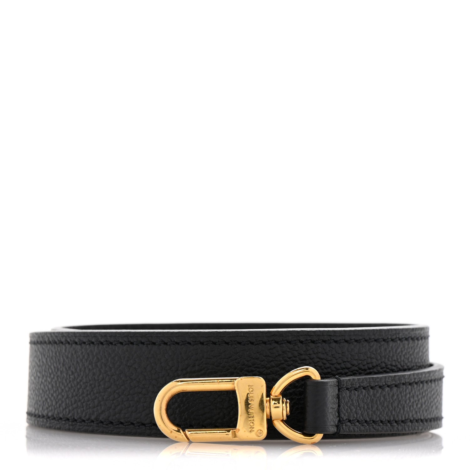Louis Vuitton Calfskin Ponthieu Shoulder Strap Black 1 of 4