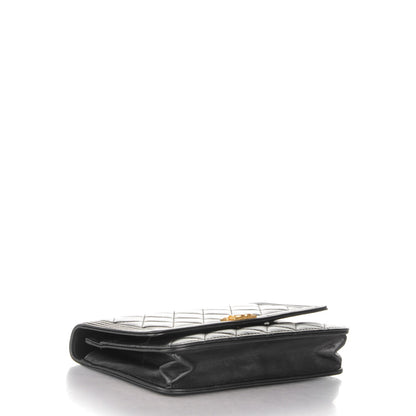 Chanel Lambskin Quilted Boy Wallet On Chain WOC Black 4 of 6