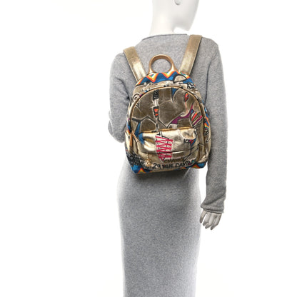 Chanel Graffiti Printed Canvas Street Spirit Backpack Multicolor 2 of 10