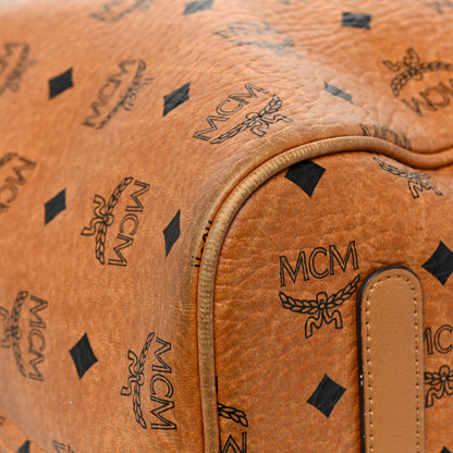 MCM Visetos Large Liz Reversible Shopper Tote Cognac 18 of 20