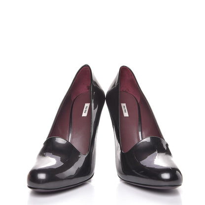 Miu Miu Vernice Mordore Pumps 38 Piombo 6 of 12
