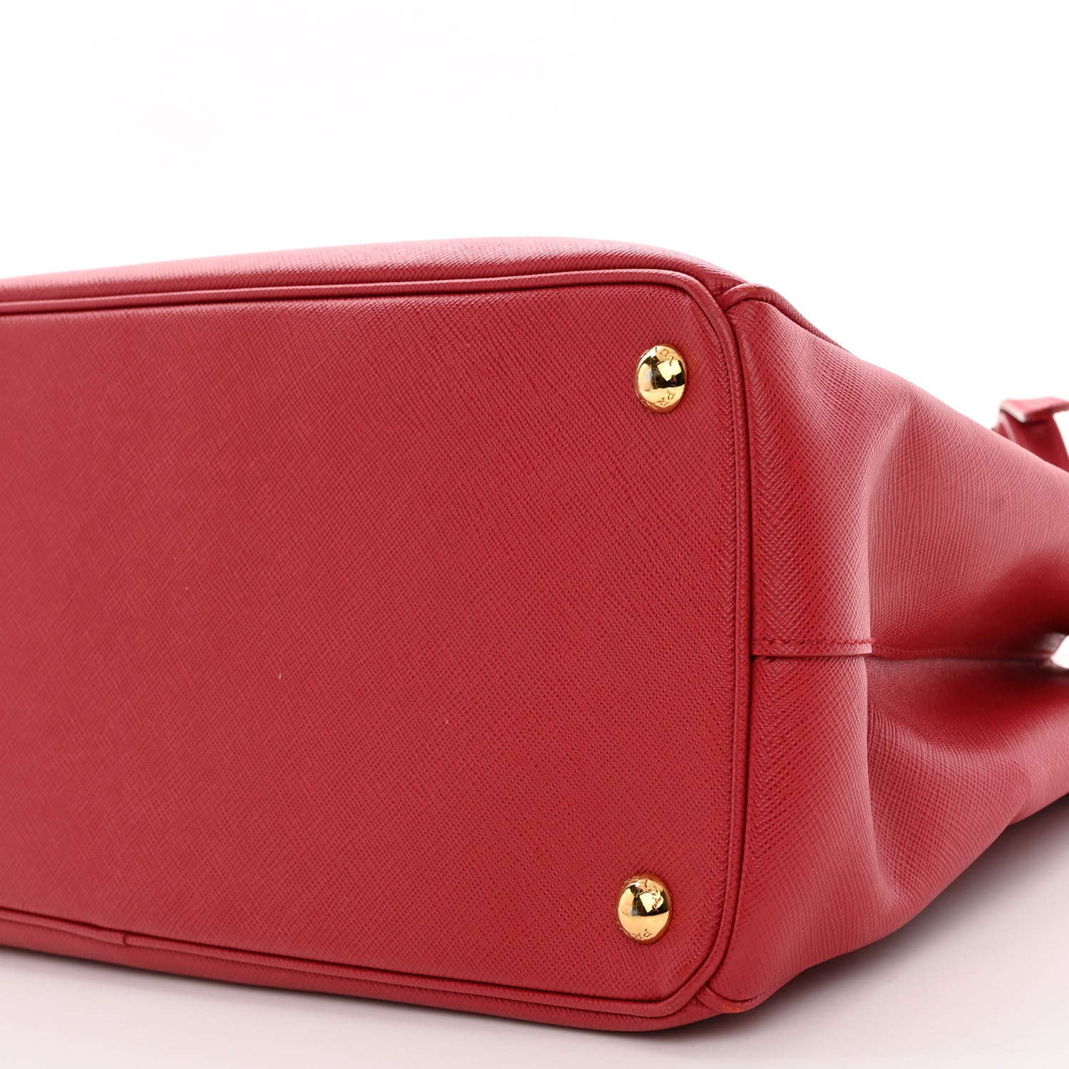 Prada Saffiano Lux Medium Tote Fuoco 9 of 9