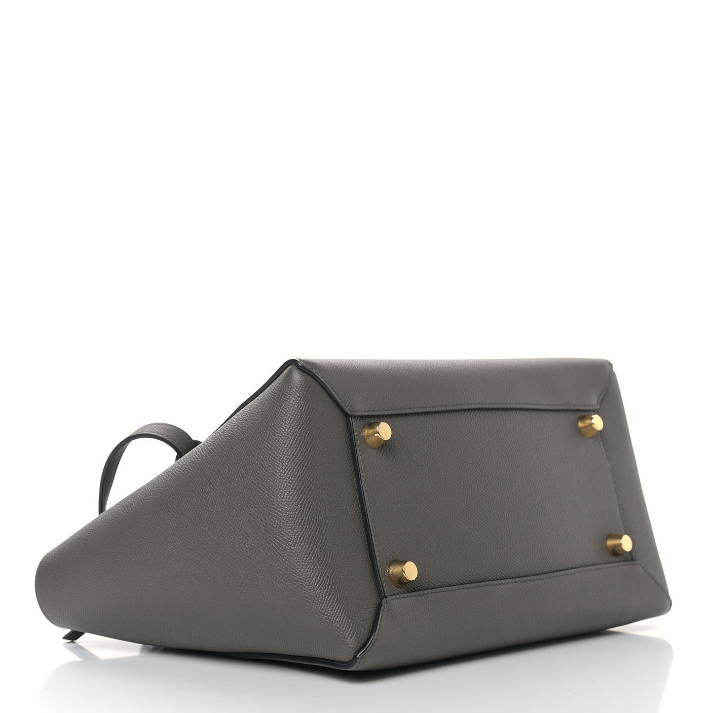 Grained Calfskin Mini Belt Bag Grey
