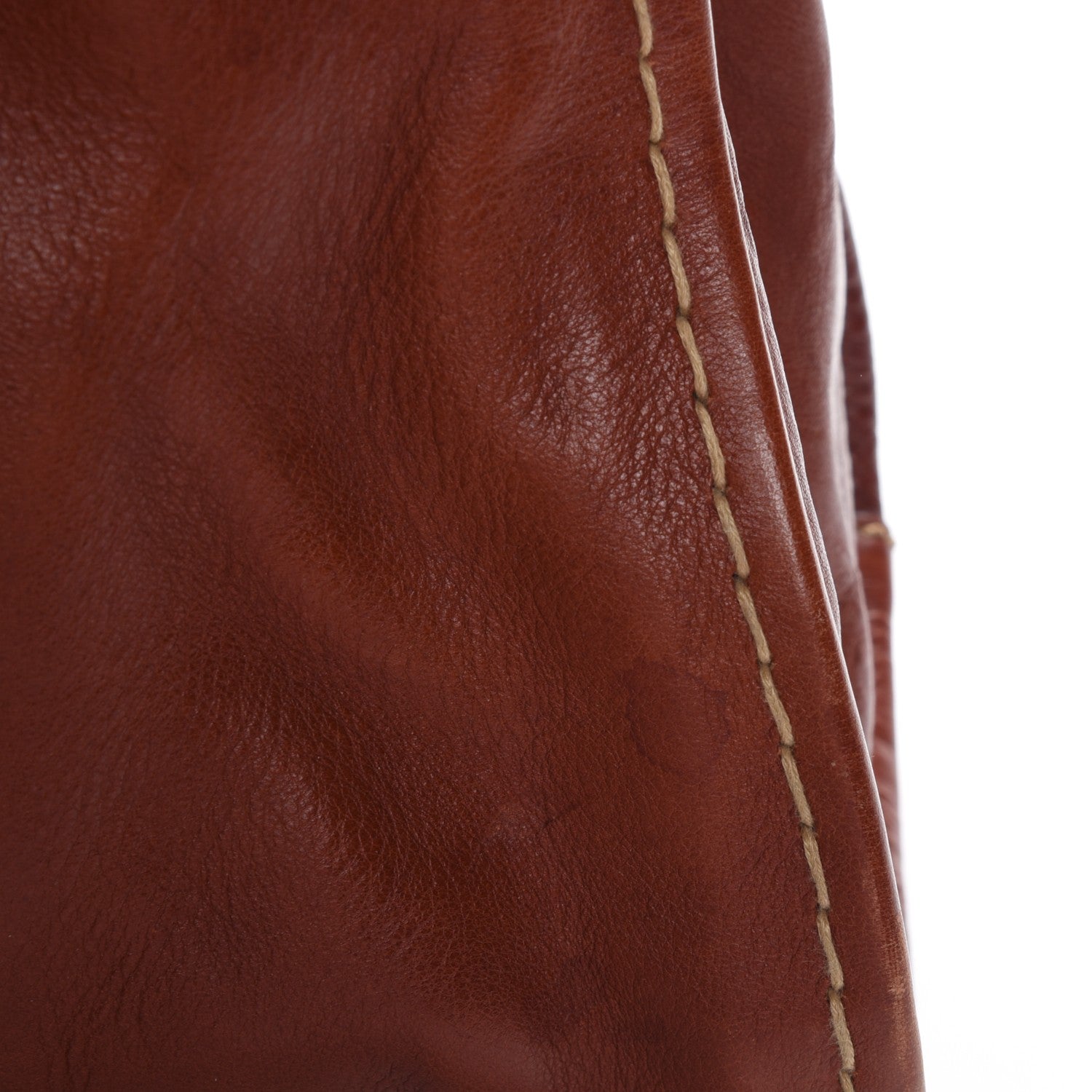 Chloe Calfskin Edith Satchel Whiskey 9 of 12