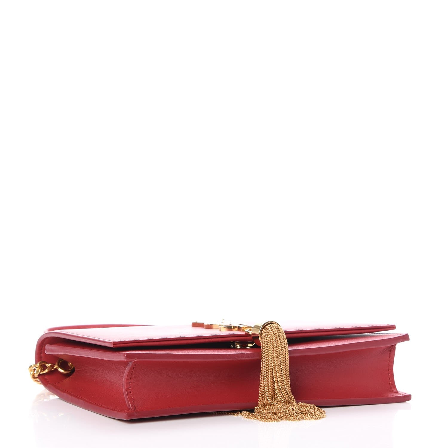 Saint Laurent Smooth Calfskin Classic Monogram Kate Tassel Chain Wallet New Lipstick 4 of 8