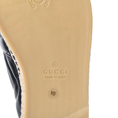 Gucci Nappa Matelasse Mens GG Marmont Espadrilles 10 Black 9 of 13