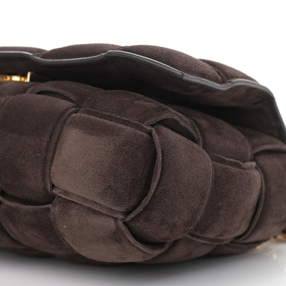 Bottega Veneta Suede Maxi Intrecciato Padded Chain Cassette Crossbody Bag Fondant 10 of 10
