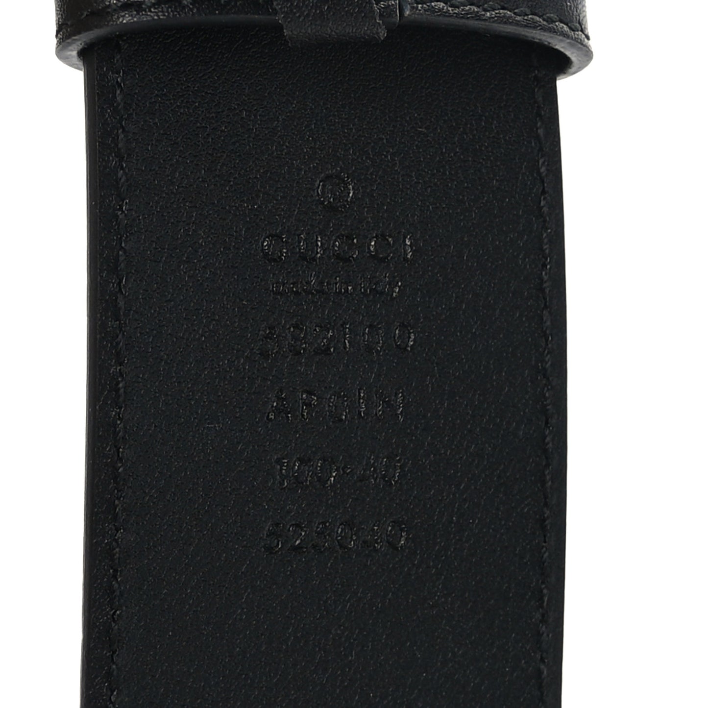 Calfskin Crystal Double G 40mm Belt 100 40 Black
