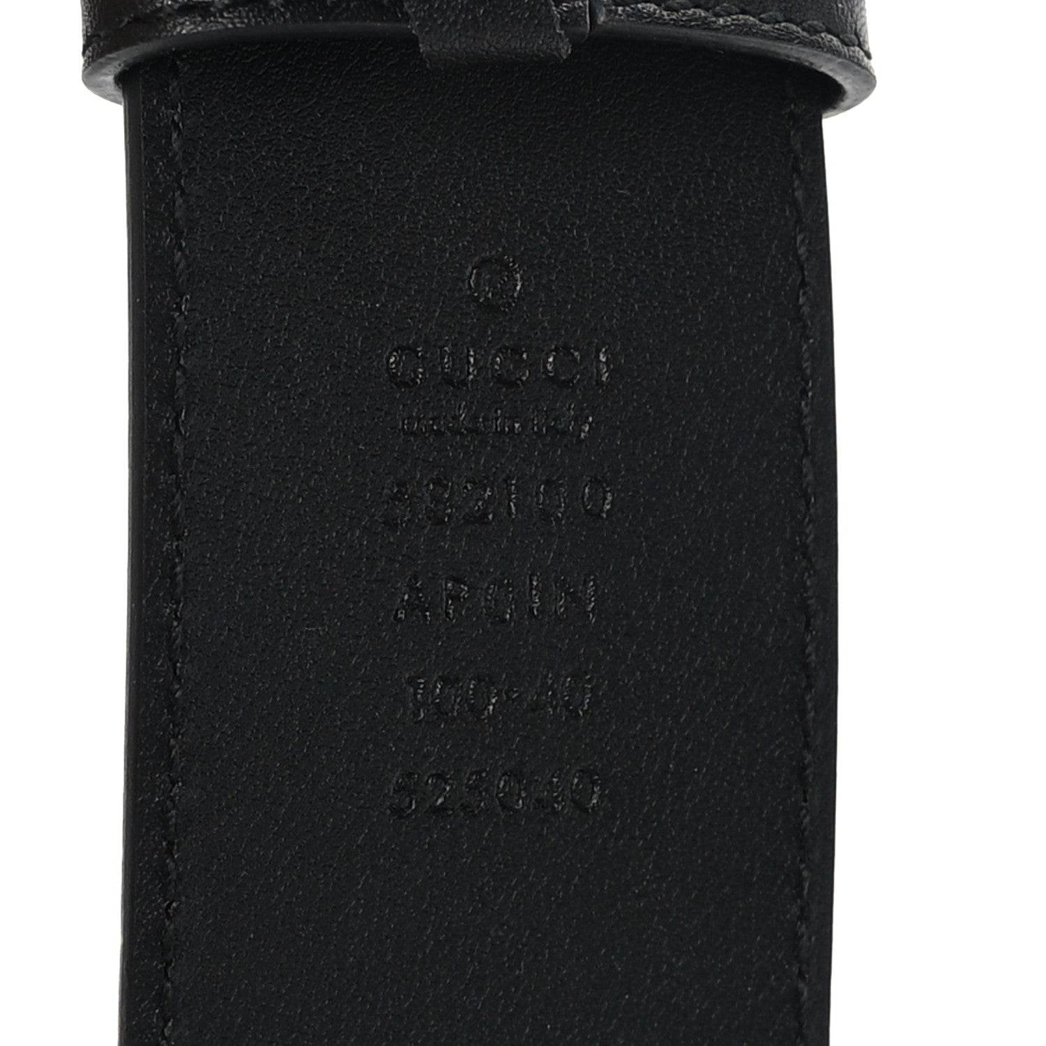 Gucci Calfskin Crystal Double G 40mm Belt 100 40 Black 3 of 5
