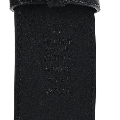 Gucci Calfskin Crystal Double G 40mm Belt 100 40 Black 3 of 5
