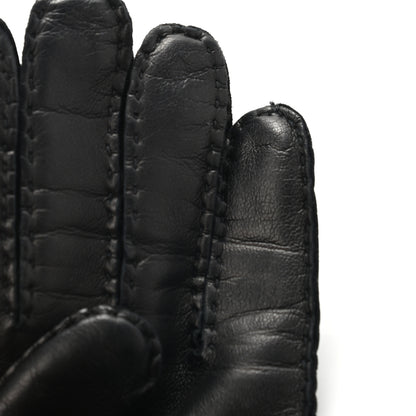 Gucci Lambskin GG Gloves 8 L Black 4 of 10
