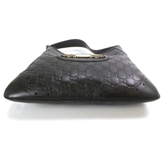 Guccissima Punch Hobo Black