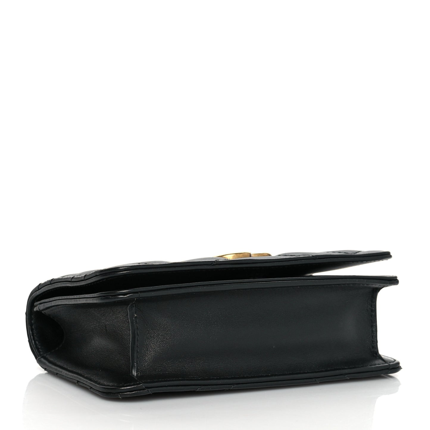 Calfskin Matelasse GG Marmont Mini Bag Black