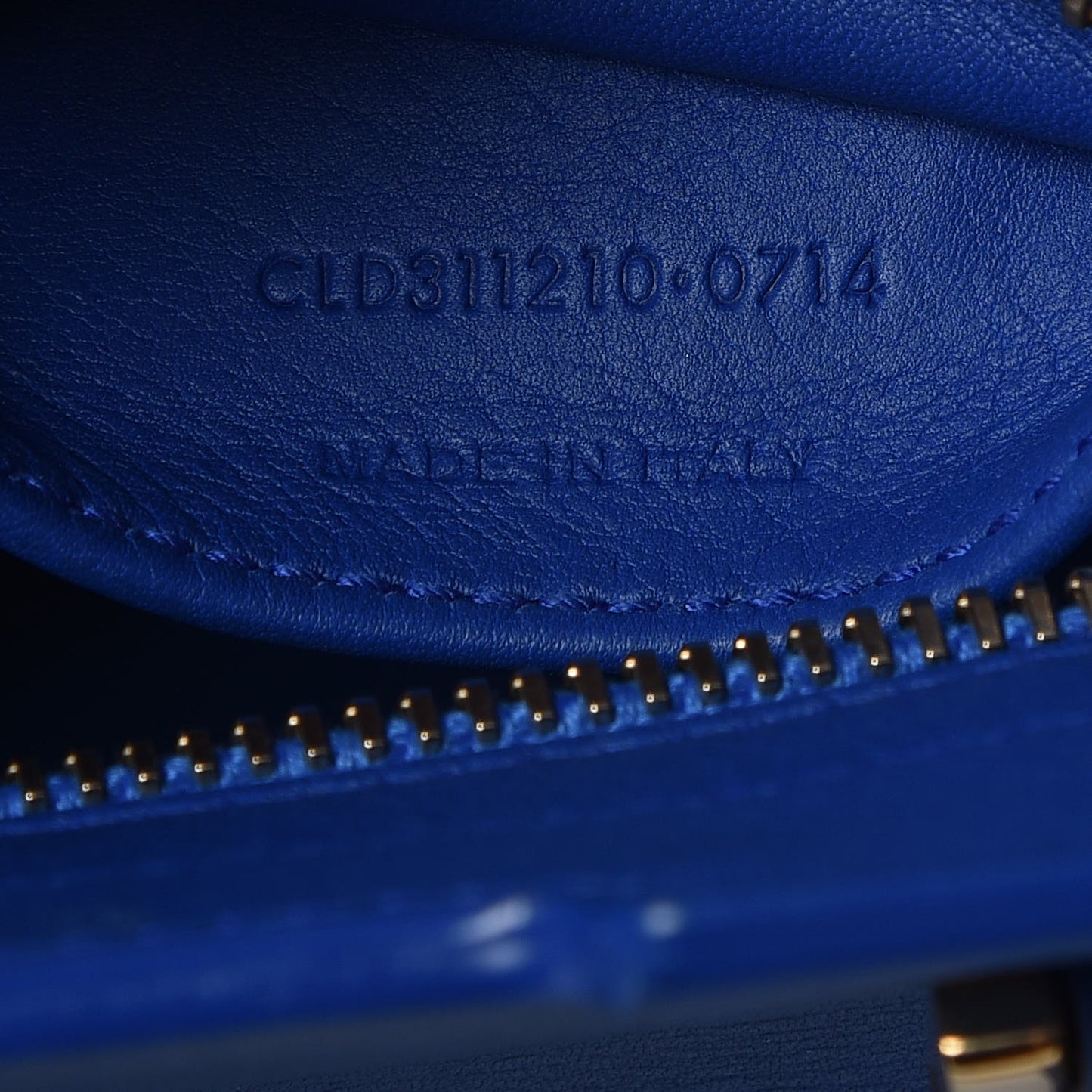 Calfskin Small Classic Y Cabas Royal Blue