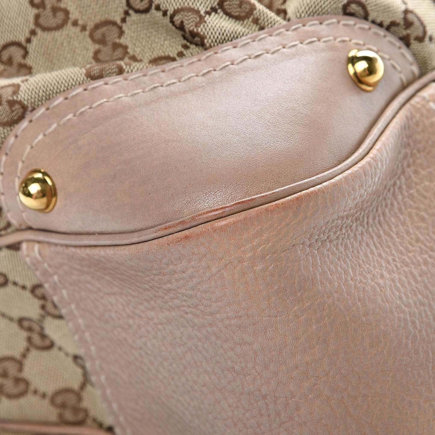 Monogram Large Jockey Hobo Beige