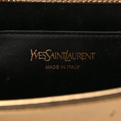 Saint Laurent Metallic Calfskin Monogram Large Belle De Jour Clutch Gold 6 of 6