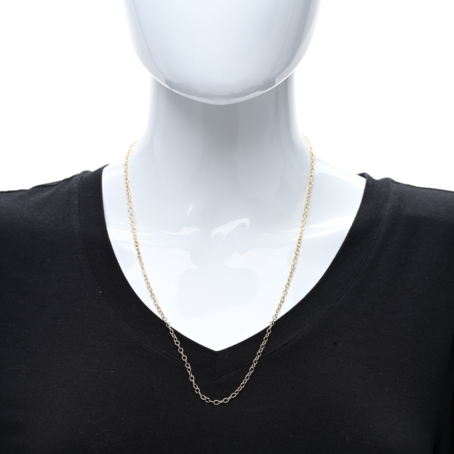 Temple St. Clair 18K Yellow Gold Extra Small Chain Necklace 24" 3 of 4