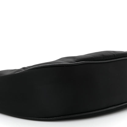 Prada Re-Nylon Saffiano Demi-lune Shoulder Bag Black 9 of 10